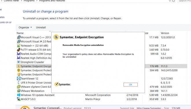 how to uninstall symantec endpoint
